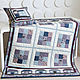 Order Patchwork plaid pillowcase 'Lapland'. QuiltGreen. Livemaster. . Blankets Фото №3