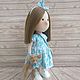 Кукла ручной работы. Кукла с медвежонком. Тыквоголовка. Vera's dolls. Интернет-магазин Ярмарка Мастеров.  Фото №2