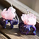 Order 'Iris' earrings lampwork. BeautyGlassByKate(Lampwork) (beauty-glass). Livemaster. . Earrings Фото №3
