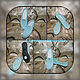 Летние женские мокасины.Нежно голубые.100%хлопок. Синтия, Мокасины, Мценск,  Фото №1