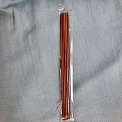 Материалы для творчества handmade. Livemaster - original item Tools Wooden 4,0mm dark Knitting needles (set of 5 pieces). Handmade.