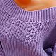Джемпер вязаный женский сиреневый. Джемперы. Sweater Star Вязание на заказ.. Ярмарка Мастеров.  Фото №7