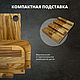 Доски разделочные на подставке, 3 шт. Разделочные доски. ELM_woodstudio (мебель и декор). Ярмарка Мастеров.  Фото №4