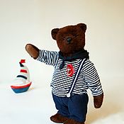 Куклы и игрушки handmade. Livemaster - original item Teddy Bears: The brave sailor. Handmade.