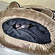 The bed - sleeping bag for cats 'Chinchilla' brown. Lodge. lyubov-iv (lyubov-iv). Online shopping on My Livemaster.  Фото №2