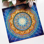 Oberezhny lotus panel/plate with painting