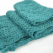 Аксессуары handmade. Livemaster - original item Scarves: wide pure wool scarf. Handmade.