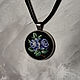 Order Pendant with embroidery 'Roses'. Anna's pretty things (flowertenderann). Livemaster. . Pendants Фото №3