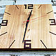 Clock made of wood ' Square', Watch, Moscow,  Фото №1