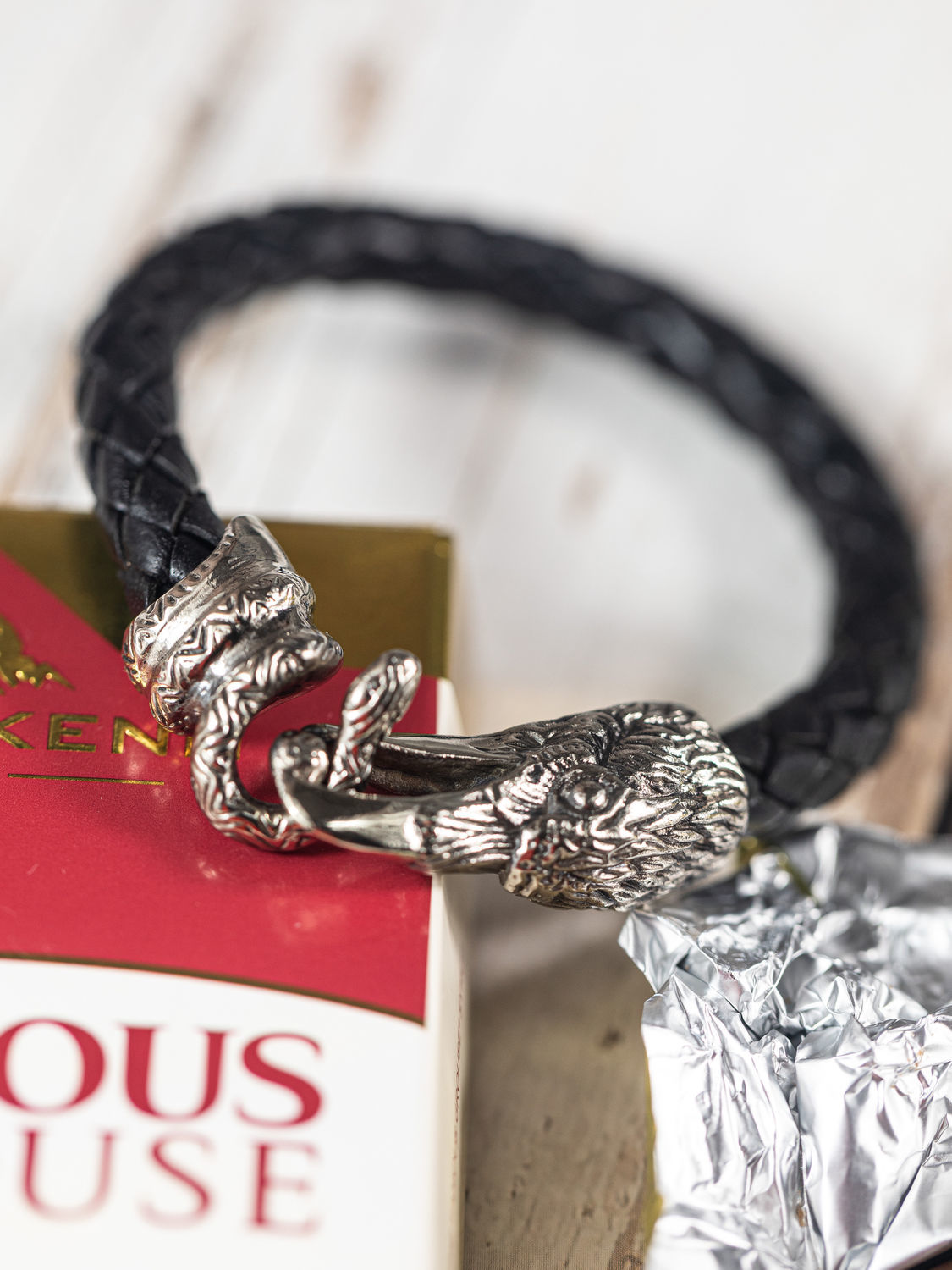 Bracelet 'the Wise Raven' Nickel silver, Bead bracelet, Samara,  Фото №1