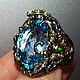 Ring Solveig, with natural Topaz and chrysolites, Ring, Voronezh,  Фото №1