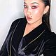 Velvet pantsuit 'Black with gold', Suits, Moscow,  Фото №1