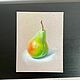 Pear pastel. 15*20 cm. Pictures. alm-studio. Online shopping on My Livemaster.  Фото №2