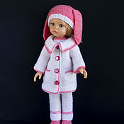 Куклы и игрушки handmade. Livemaster - original item Clothes for dolls. A set of knitted clothes. Costume for dolls Paola Reina.. Handmade.