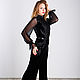 Black jumpsuit velour. Jumpsuits & Rompers. Evening designer dresses GoldDress. Online shopping on My Livemaster.  Фото №2