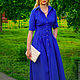 Dress - shirt with a long skirt in 'Blue bird '. Dresses. Lana Kmekich (lanakmekich). My Livemaster. Фото №4