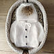 Детский вязаный кардиган из ангоры. Кардиган. MELISSA for baby. Интернет-магазин Ярмарка Мастеров.  Фото №2