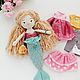 Кукла вязаная с набором одежды и чемоданчиком. Куклы и пупсы. Marishka_Toys. Ярмарка Мастеров.  Фото №11