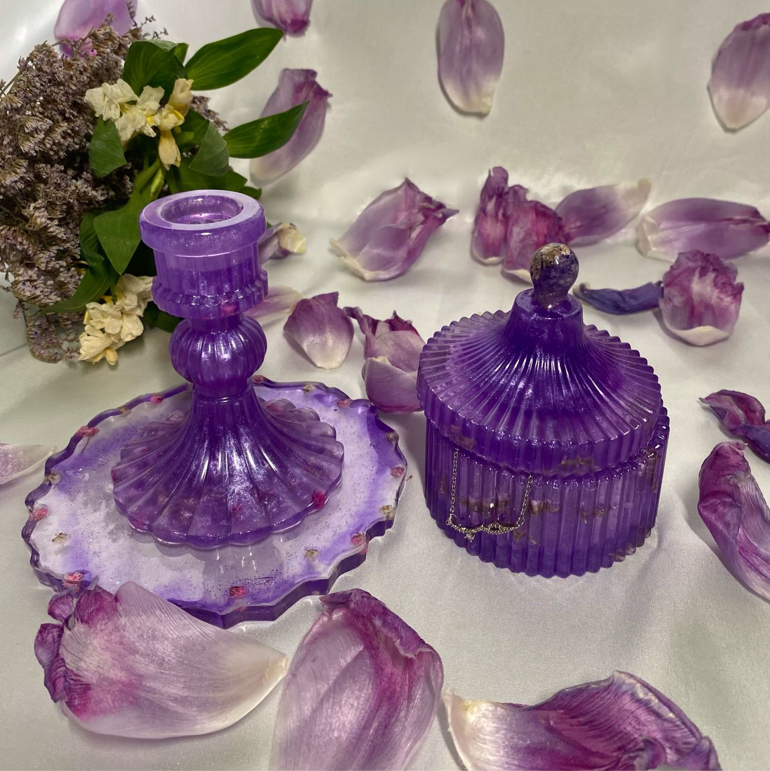 Шкатулка, подставка подсвечник из эпоксидной смолы в интернет-магазине ...