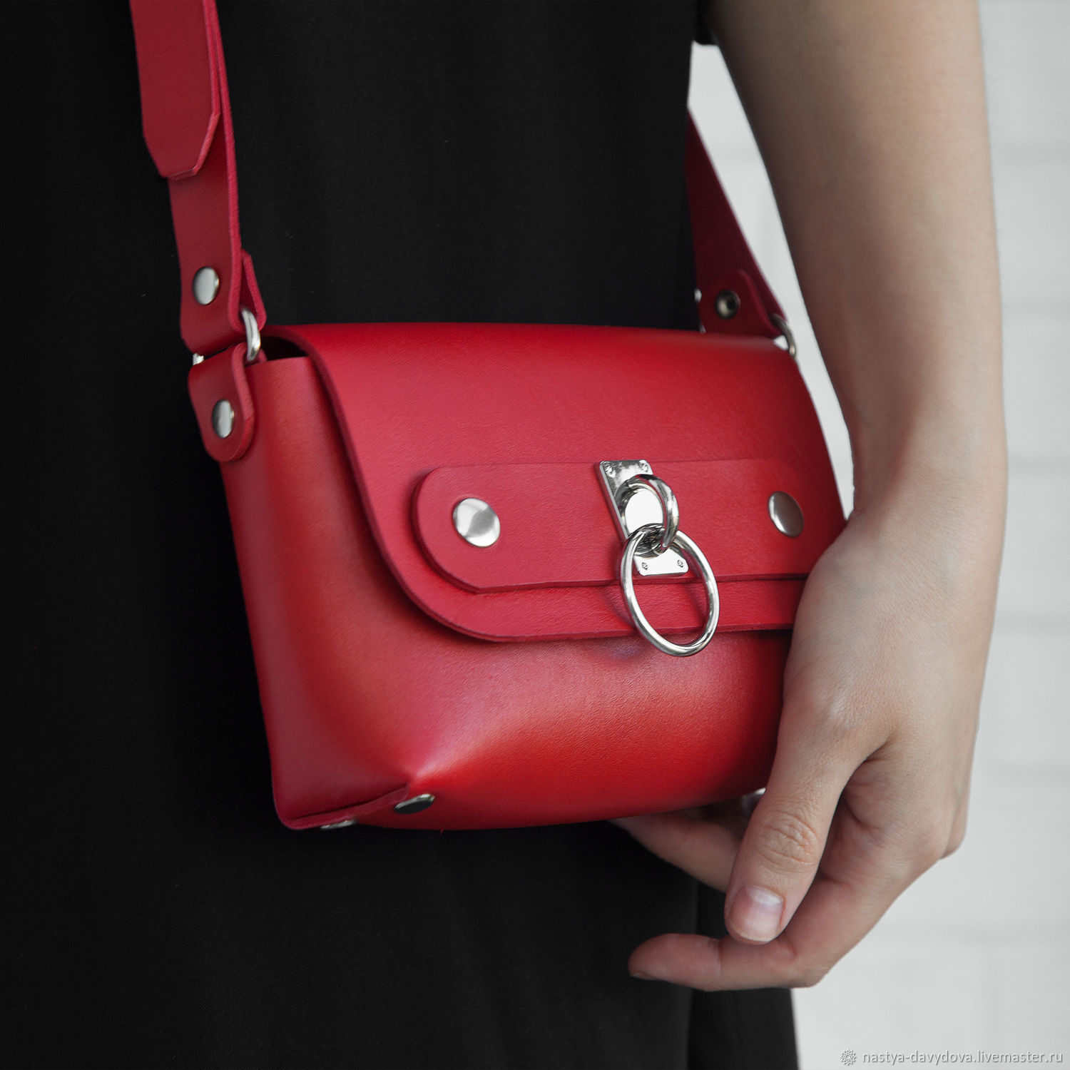 Handbag Over The Shoulder Chion Red Online On Livemaster Handbags Handmade Livemaster Handbag Over The Shoulder Chion Red