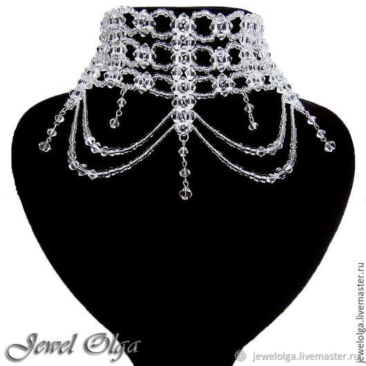 Wedding necklace-stand "Crystal", Necklace, Ekaterinburg,  Фото №1