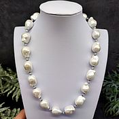 Украшения handmade. Livemaster - original item Women`s beads made of white pearls baroque Majorca. Handmade.