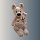 Вязаная игрушка «Мама Кенгуру и малыш». Амигуруми куклы и игрушки. Myteddy-flower. Ярмарка Мастеров.  Фото №6