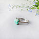 Silver ring with amazonite. Rings. Zoloto Master. Online shopping on My Livemaster.  Фото №2