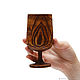 Wooden wine glass from Siberian elm G5. Wine Glasses. ART OF SIBERIA. Online shopping on My Livemaster.  Фото №2