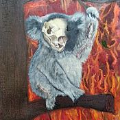 Картины и панно handmade. Livemaster - original item Painting surrealism An endangered Koala species. Handmade.