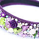 Bezel 'Lavender' in the style of D&G, Headband, Moscow,  Фото №1