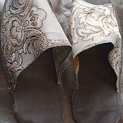 Обувь ручной работы handmade. Livemaster - original item Guest slippers-home flip-flops 