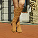 Order Demi-season boots ' Sofia'. KnittedBoots. Livemaster. . High Boots Фото №3