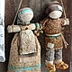 Неразлучники "Медовый месяц в Венеции", Народная кукла, Липецк,  Фото №1