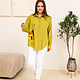 Order Linen Shirt Houses color - chartreuse. NATALINI. Livemaster. . Shirts Фото №3