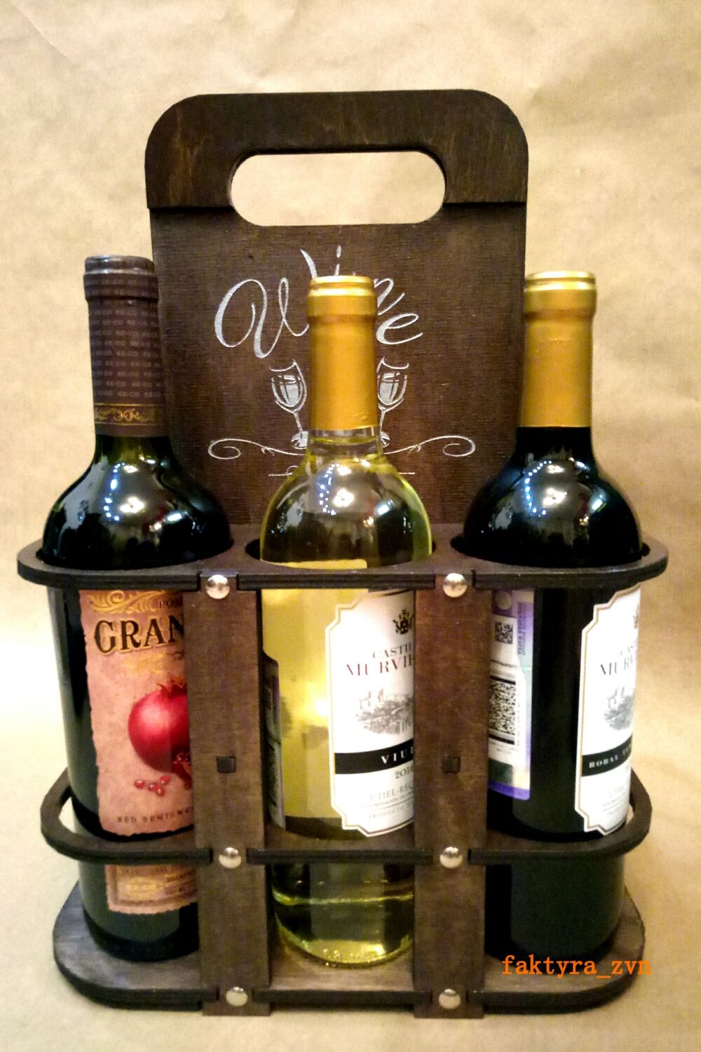Переноска для вина на 4 и 6 бутылок в интернет-магазине Ярмарка ...