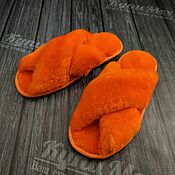Обувь ручной работы handmade. Livemaster - original item Slippers from Australian Mouton 