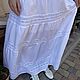 Boho skirt ' Snow-white miracle». Skirts. Living ECO clothing. My Livemaster. Фото №5