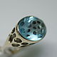 Ring with Topaz 'Windows', gold, blue Topaz, Rings, Moscow,  Фото №1
