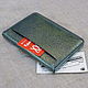 Case-case for documents or passports with embossing. Passport cover. Joshkin Kot. Online shopping on My Livemaster.  Фото №2