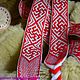 Belt Novorocni white-red. Belts and ribbons. ЛЕЙЛИКА - пояса и очелья для всей семьи. My Livemaster. Фото №4