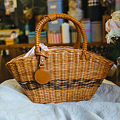 Сумки и аксессуары handmade. Livemaster - original item Handmade wicker Bag brown shape basket. Handmade.
