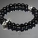 Stylish Black Onyx Bracelet, Bead bracelet, Magnitogorsk,  Фото №1