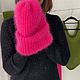 Шапка и косынка комплект. Комплекты головных уборов. Lesi_knit. Ярмарка Мастеров.  Фото №4