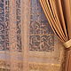 Шторы атласные розовые и тюль с розовым вензелем, Шторы, Москва,  Фото №1