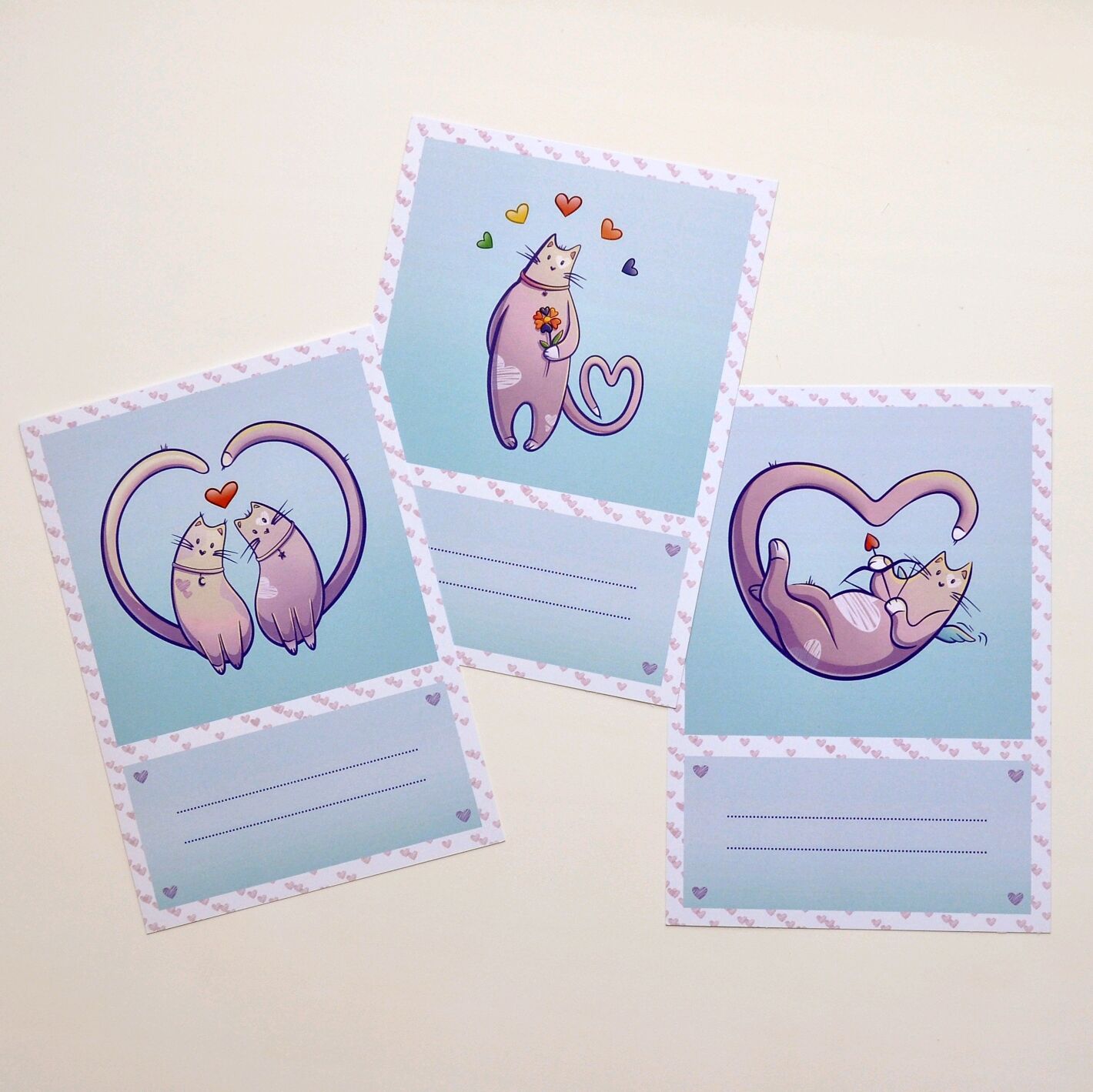 Подарочные открытки "Любовь и котики" в интернет-магазине на Ярмарке ...