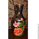 Decorative vases and bowls. Bottles. Dom krasot Tatyany Potapovoj. Интернет-магазин Ярмарка Мастеров.  Фото №2