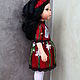 Party dress and headband for Paola Reina doll (red). Clothes for dolls. mode-and-alice. Online shopping on My Livemaster.  Фото №2
