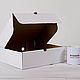 Коробка для высокого пирога 28х28х8,5 см из плотного картона, белая. Коробки. Упакуй-ка. Ярмарка Мастеров.  Фото №4