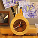 Order Airplane Table Clock Smartphone Stand Pencil Holder Made of Wood. Original wall clocks. Livemaster. . Watch Фото №3